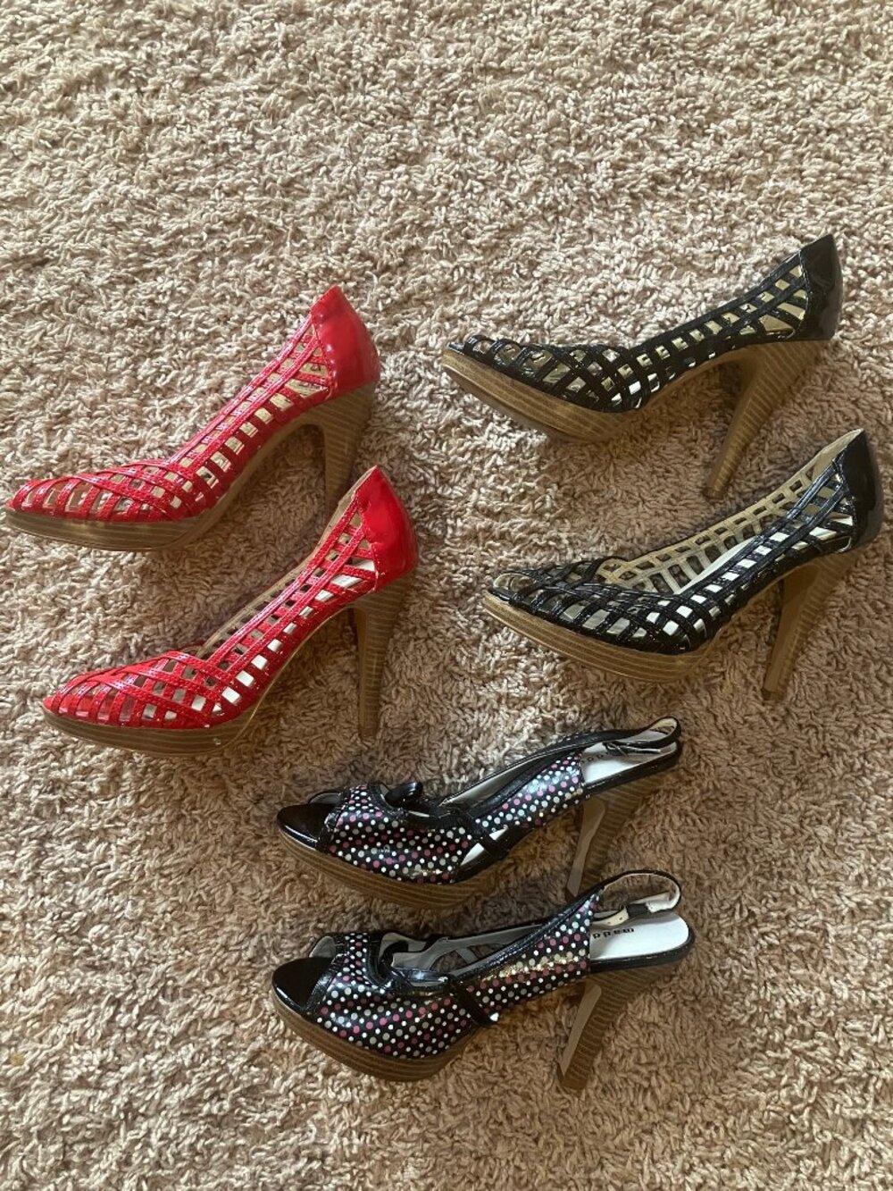 Women's Heels Bundle of 3 • Madden Girl • Dollhouse Peep Toe Platform Size 8